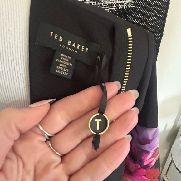 Ted Baker Cadie Cascading Floral Layered Tunic dress size 3 | W 6-8 - Picture 13 of 14